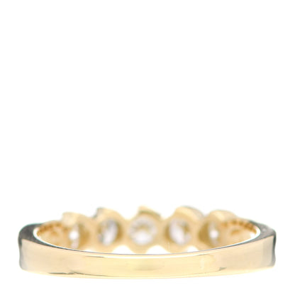 Tiffany 18K Yellow Gold Diamond Semi Swirl Bezel Set Band Ring 53 6.5 3 of 4