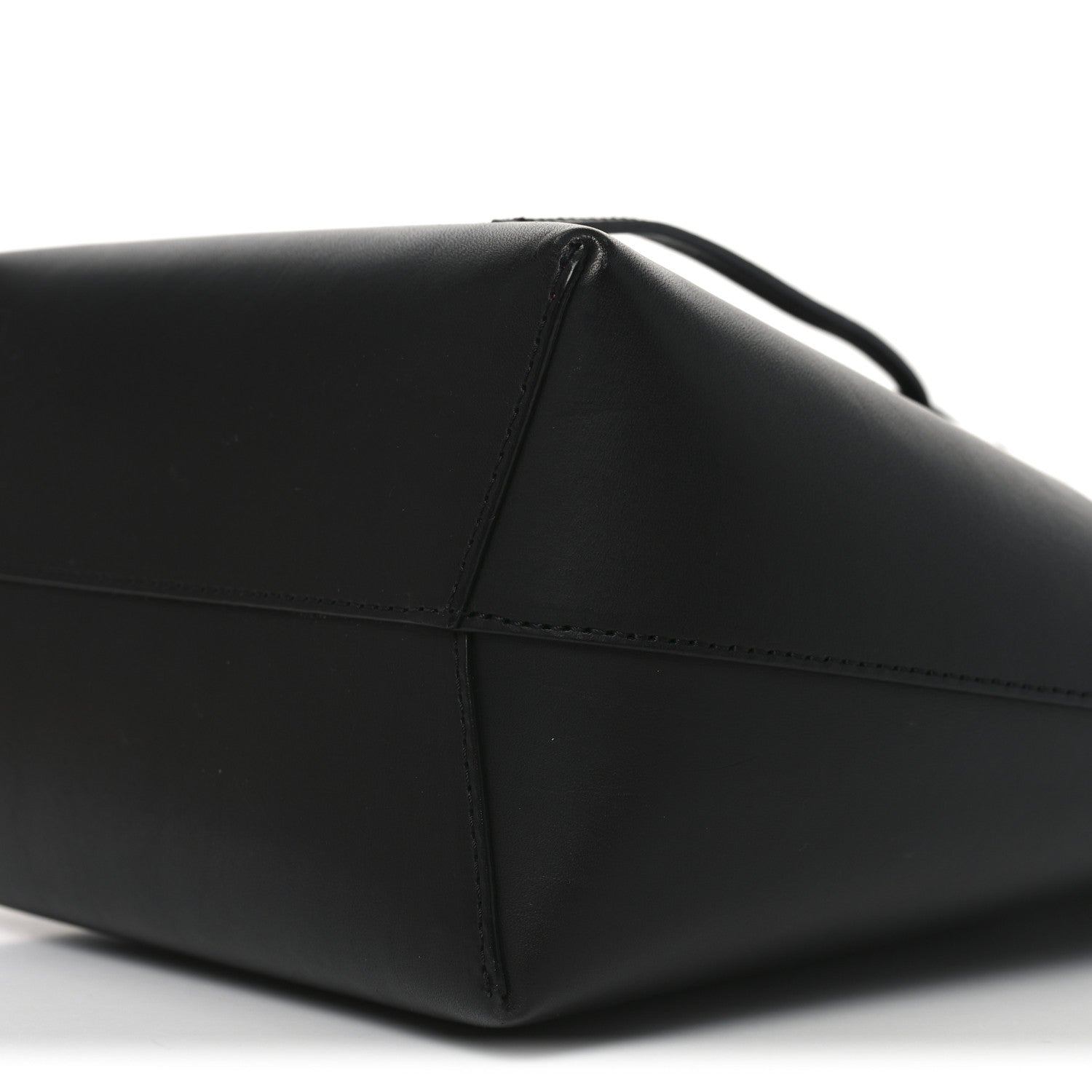 Mansur Gavriel Vegetable Tanned Calfskin Mini Bucket Bag Black Dolly 10 of 10