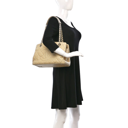 Chanel Caviar Quilted Petit Timeless Tote PTT Beige 2 of 13
