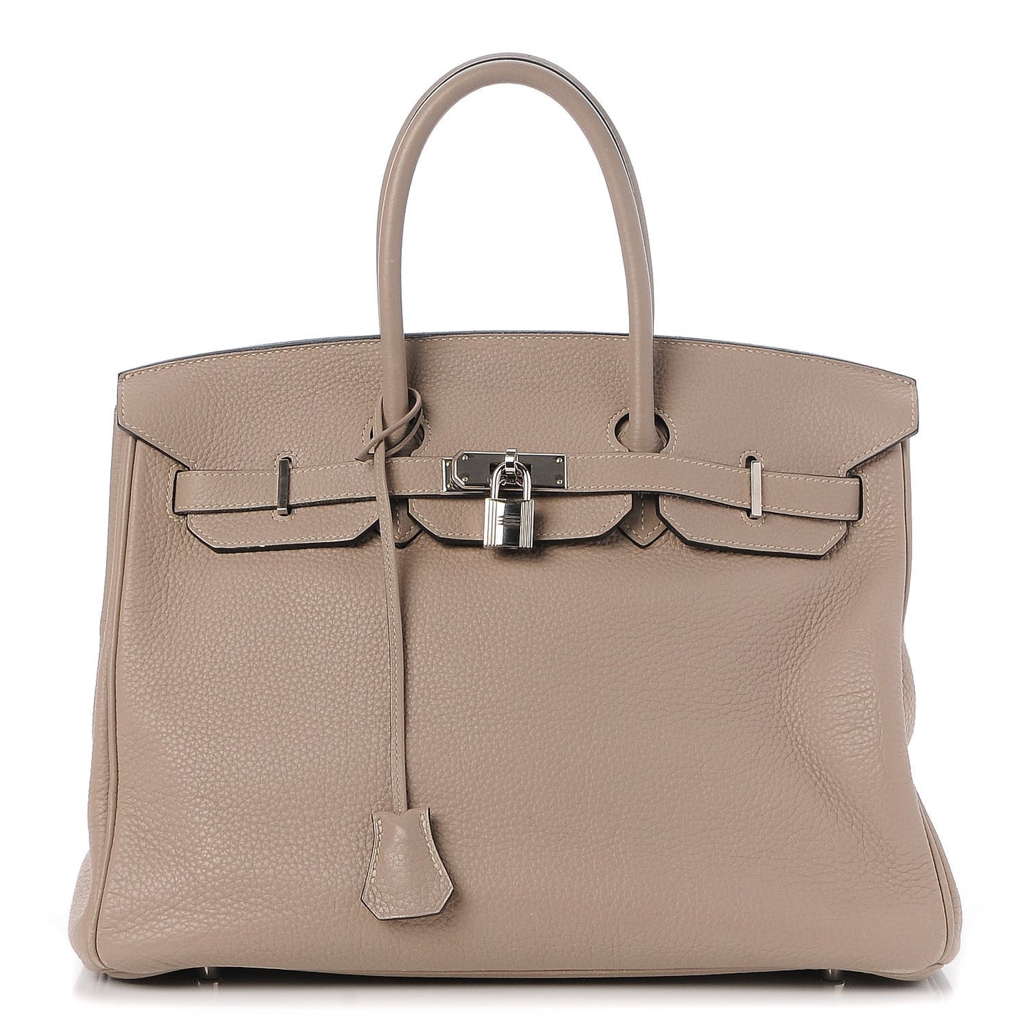 Taurillon Clemence Birkin 35 Gris Tourterelle