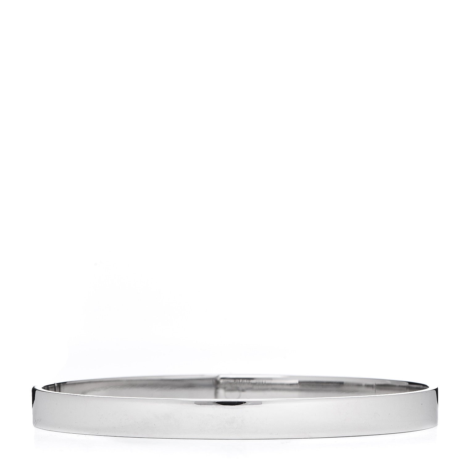 Hermes 18K White Gold Diamond PM Kelly Bracelet SH 3 of 6