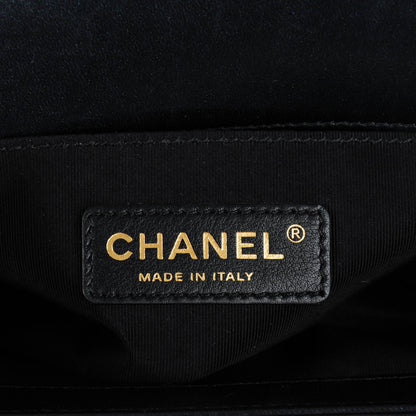 Chanel Lambskin Quilted Small Boy Flap Pearly Black 6 of 7