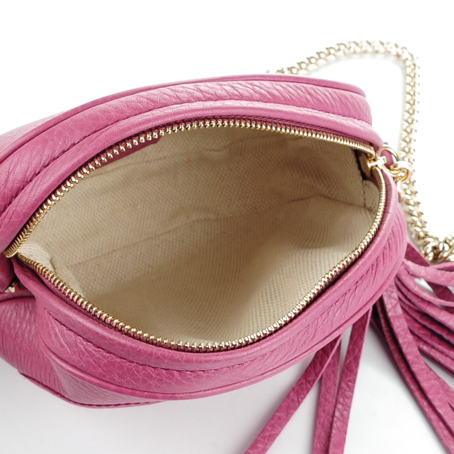 Gucci Cellarius Calfskin Mini Soho Chain Bag Peonia Flower 6 of 8