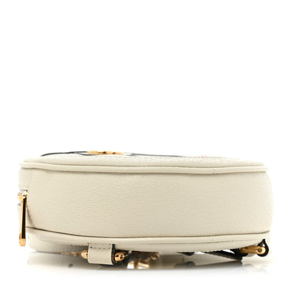 Gucci Textured Calfskin Web Mini Ophidia Round Backpack Mystic White 4 of 8