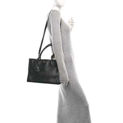 Prada City Calfskin Medium Bibliothèque Tote Black 2 of 10