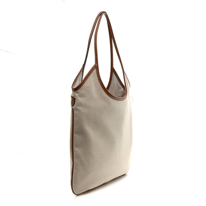 Miu Miu Canvas Ivy Beige Brandy 3 of 9