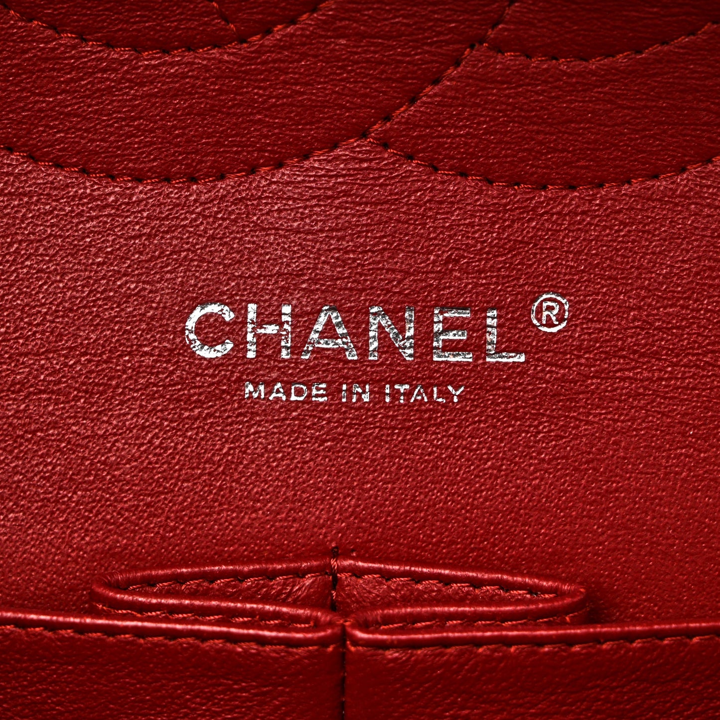 Caviar Quilted Jumbo Double Flap Dark Red