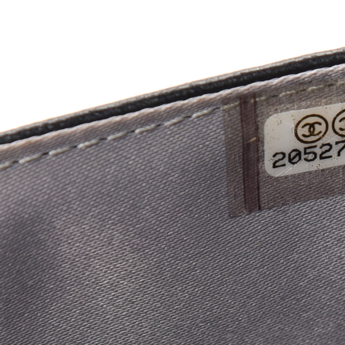 Lambskin Camellia Embossed Wallet on Chain WOC Black