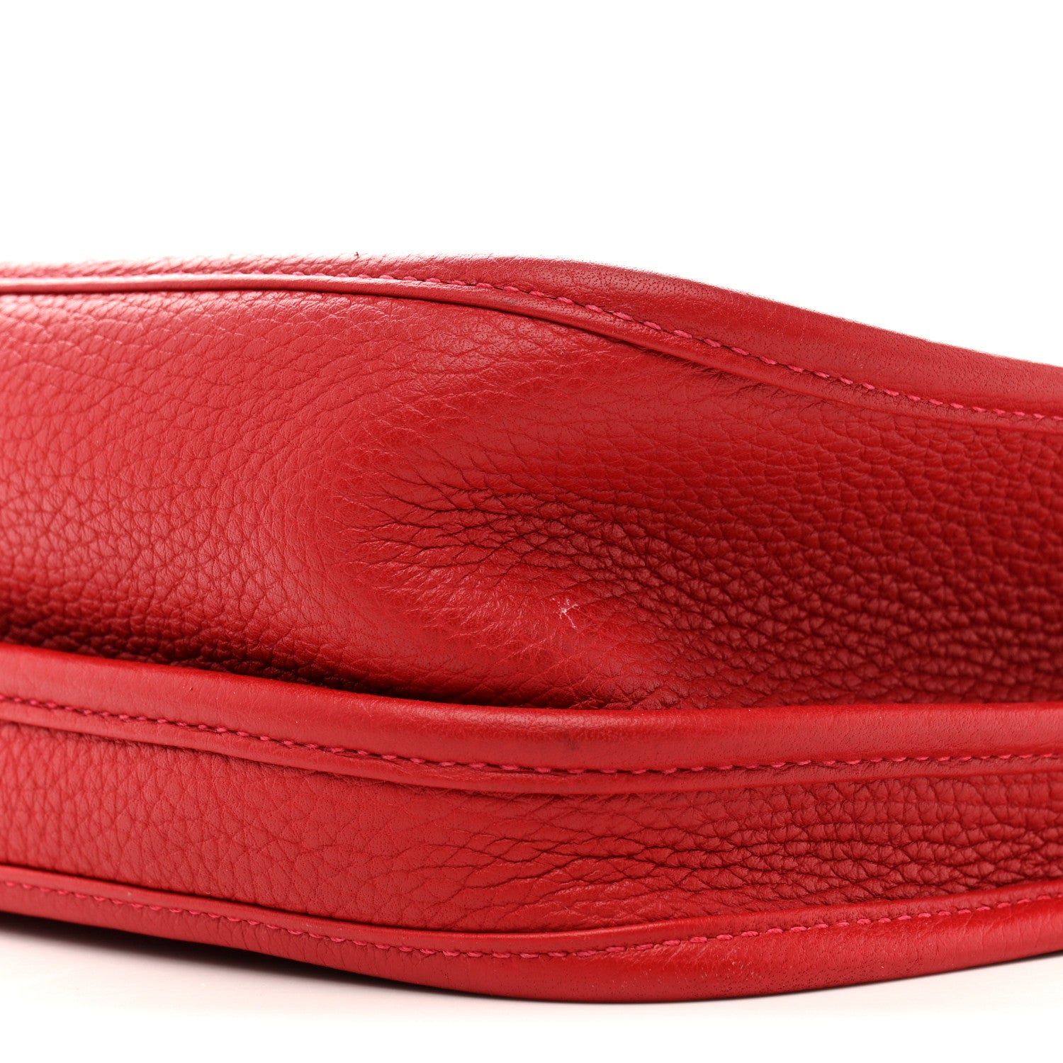 Hermes Taurillon Clemence EVELYNE III PM Rouge Casaque 10 of 14