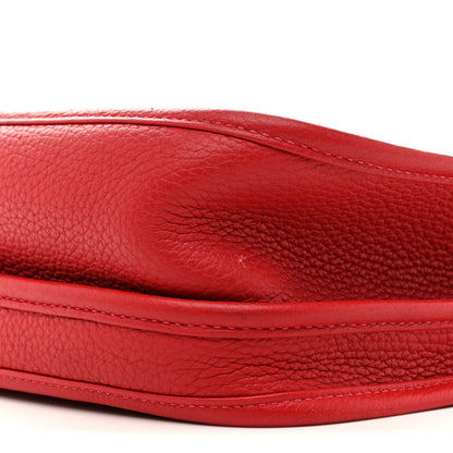 Hermes Taurillon Clemence EVELYNE III PM Rouge Casaque 10 of 14