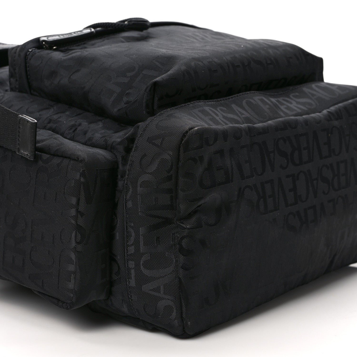 Versace Nylon Logo Neo Backpack Black 8 of 9