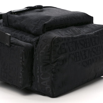 Versace Nylon Logo Neo Backpack Black 8 of 9
