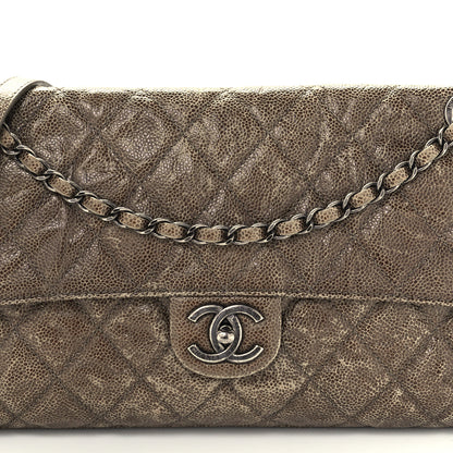Chanel Crumpled Grained Calfskin Jumbo CC Crave Flap Beige 9 of 12