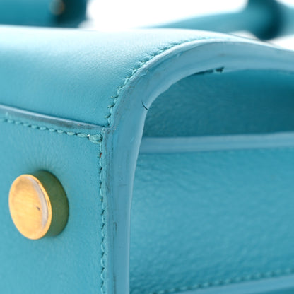 Saint Laurent Calfskin Nano Sac De Jour Turquoise 11 of 14