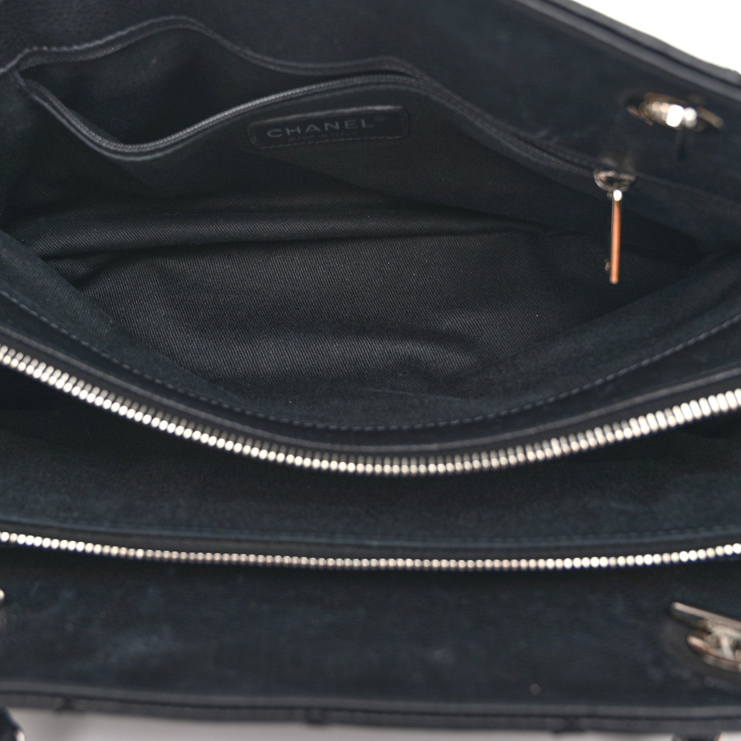 Chanel Caviar Quilted CC Timeless Soft Tote Black 5 of 11