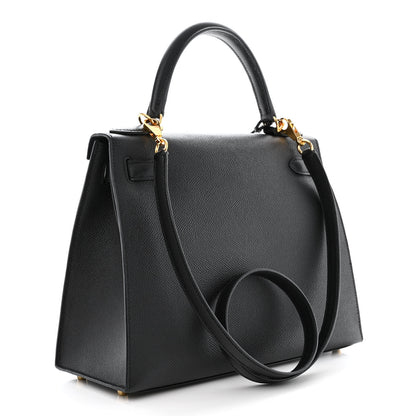 Hermes Epsom Kelly Sellier 28 Black 3 of 11