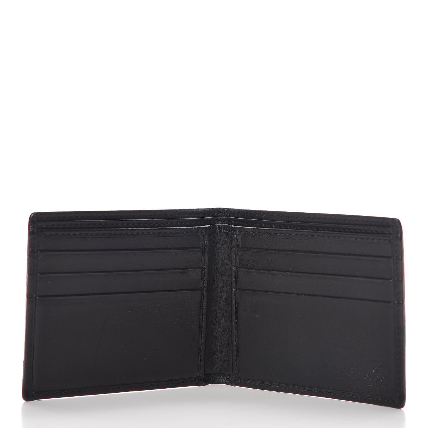 Gucci Calfskin Interlocking G Bi-Fold Wallet Black 5 of 11