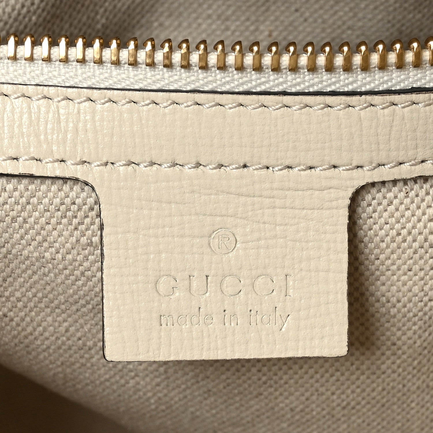 Gucci GG Supreme Monogram Azalea Calfskin Small Horsebit 1955 Top Handle Bag Beige Ebony Mystic White 6 of 9
