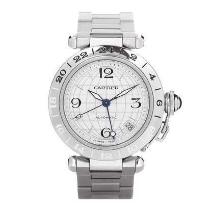 Cartier Stainless Steel 35mm Pasha GMT Automatic Watch 1 of 4