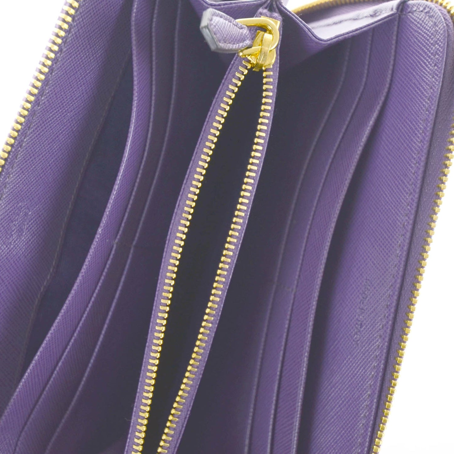 Saffiano Zip Around Wallet Viola Purple
