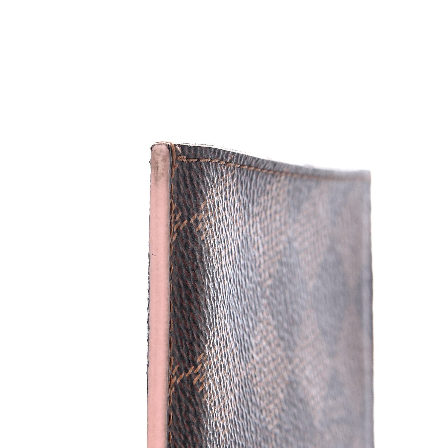 Louis Vuitton Damier Ebene Caissa Card Holder Rose Ballerine 7 of 9
