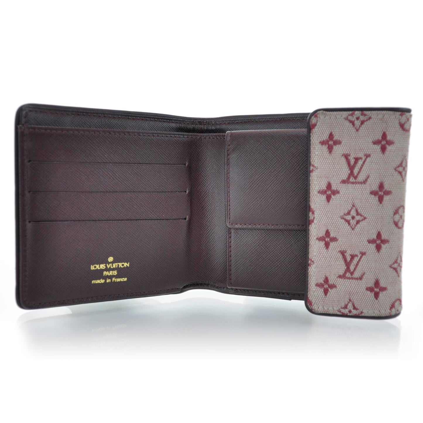Mini Monogram Compact Wallet Cherry