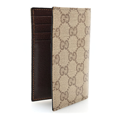 Gucci GG Monogram Essence Classic Card Case Sand Dark Brown 3 of 7