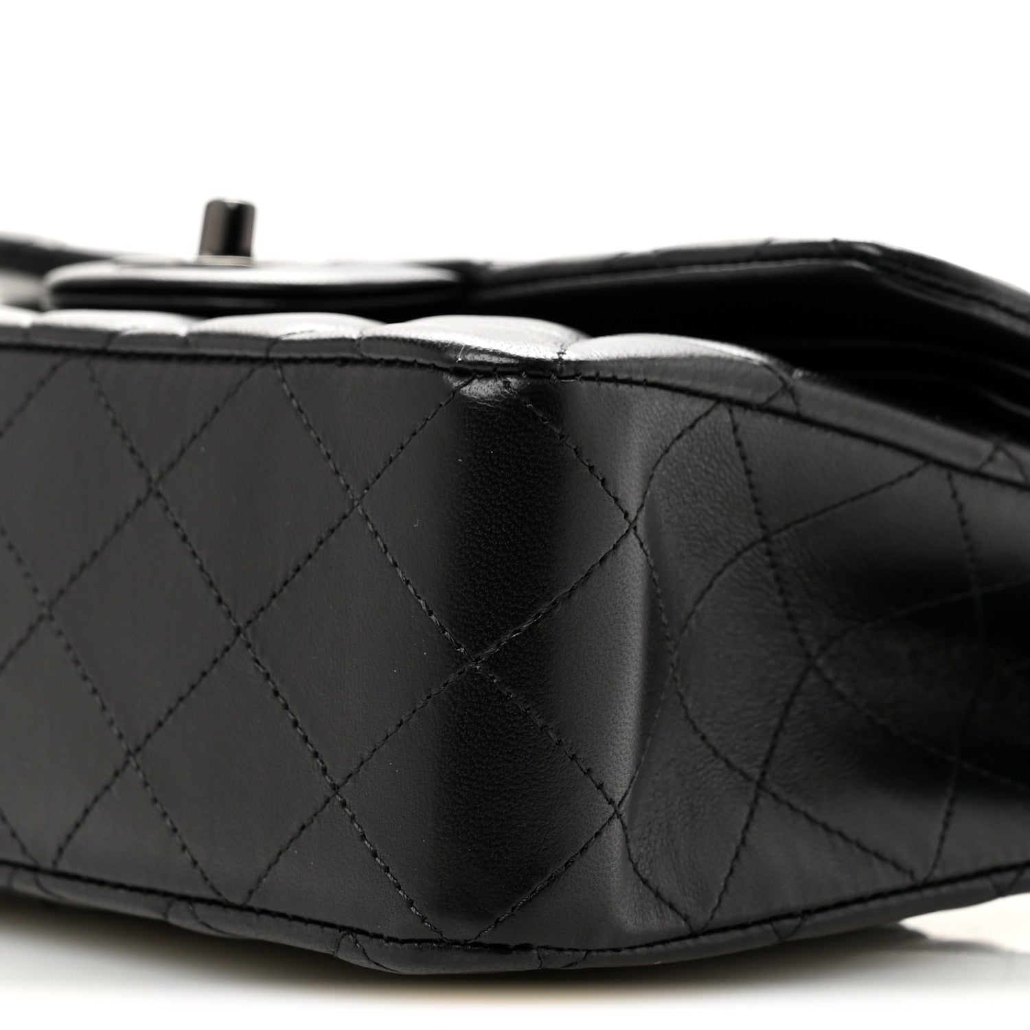 Chanel Lambskin Quilted Small Double Flap So Black 10 of 11