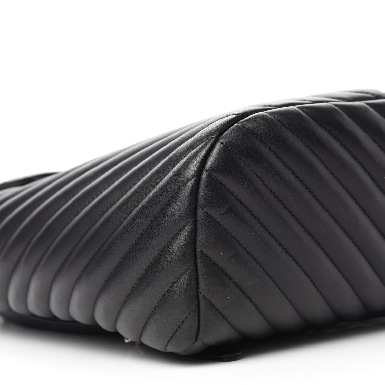 Chanel Calfskin Chevron Quilted Large Urban Spirit Backpack Black 6 of 11