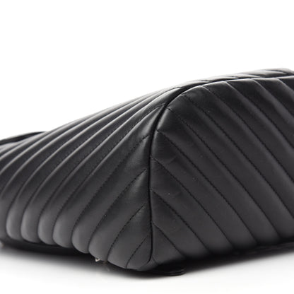 Chanel Calfskin Chevron Quilted Large Urban Spirit Backpack Black 6 of 11