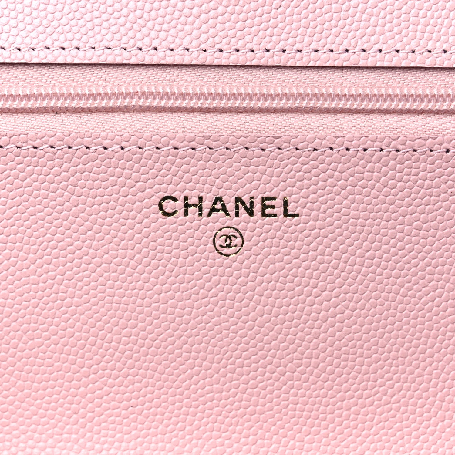 Chanel Caviar Quilted Wallet on Chain WOC Light Pink 6 of 11