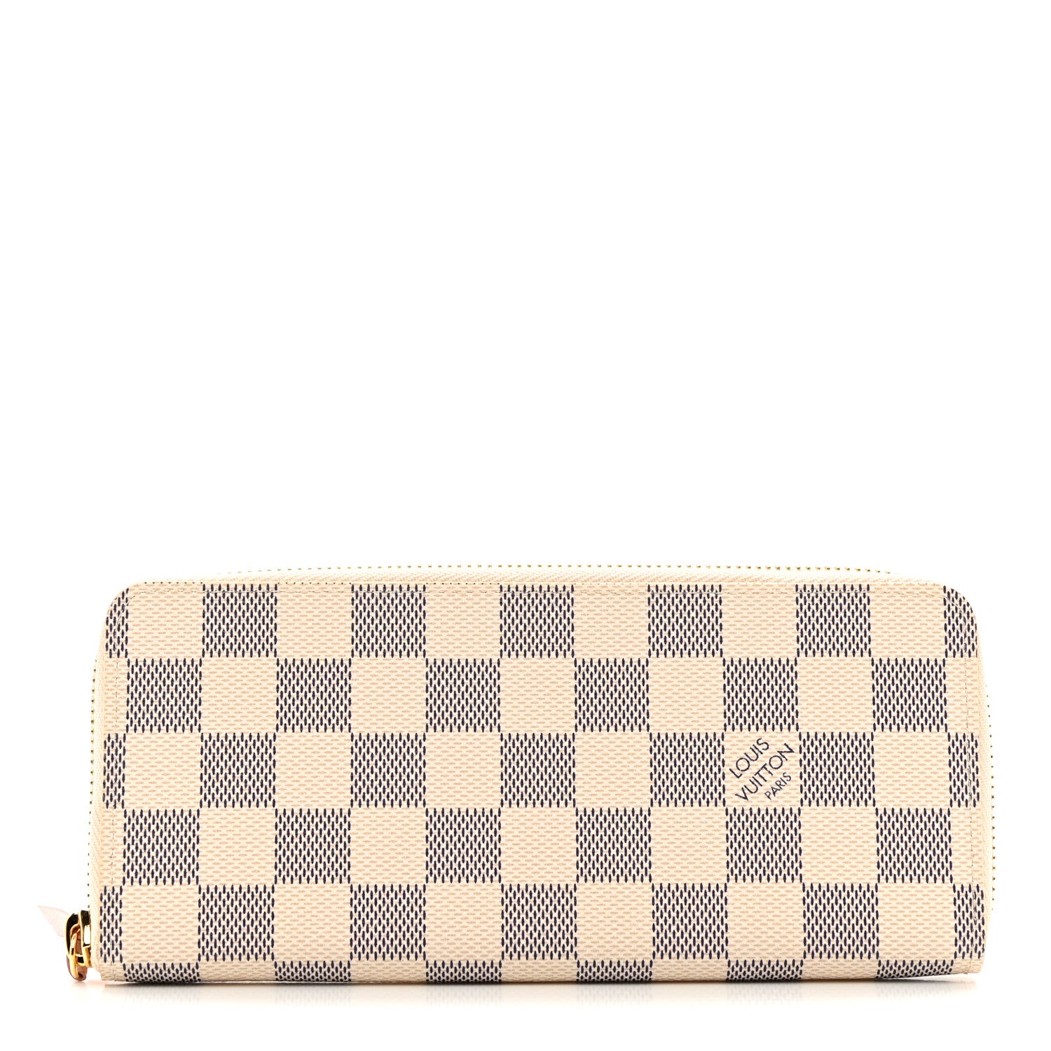 Louis Vuitton Damier Azur Clemence Wallet Rose Ballerine 1 of 7