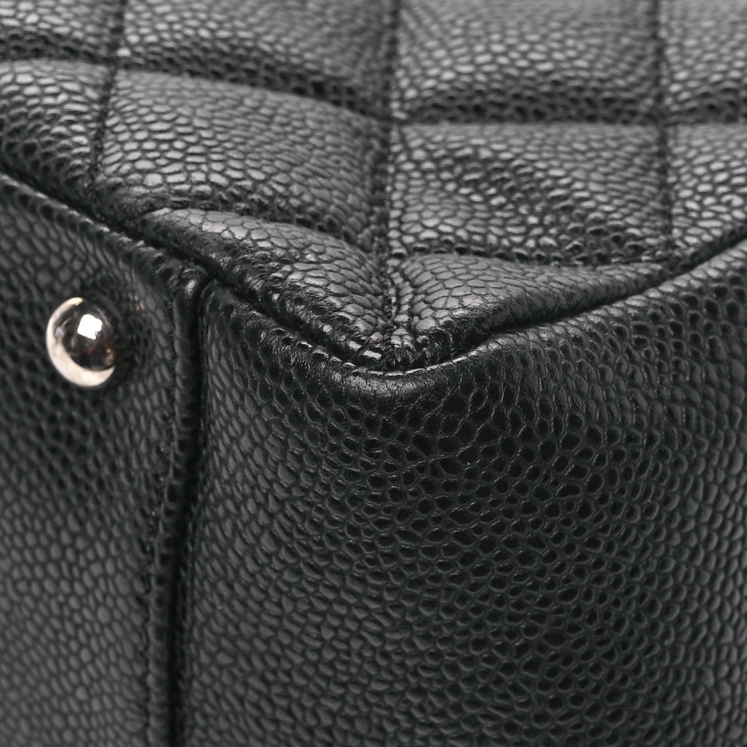 Chanel Caviar Quilted XL Grand Shopping Tote GST Black 10 of 12