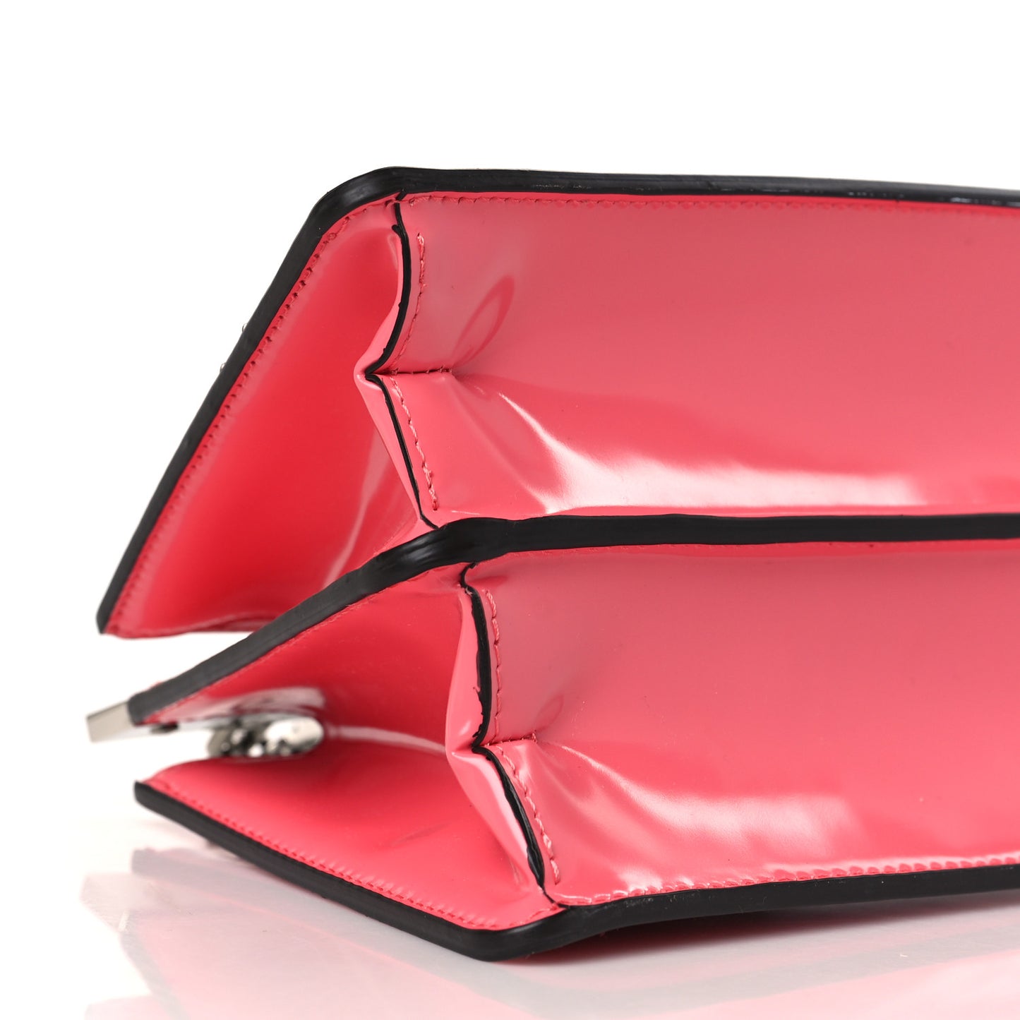 Patent Peekaboo Cut Pink Dalia