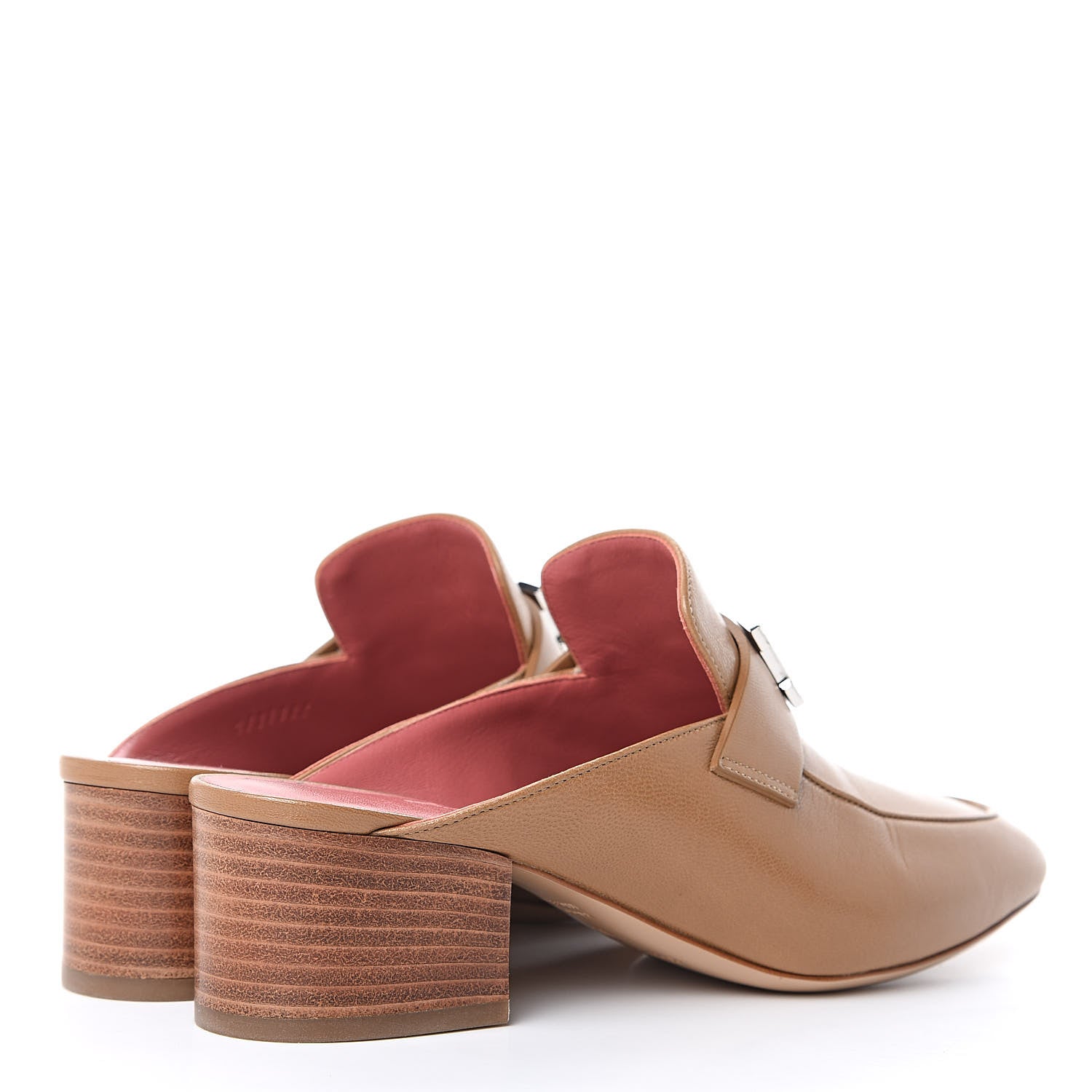 Hermes Goatskin Paradis Mules 36 Taupe 4 of 9