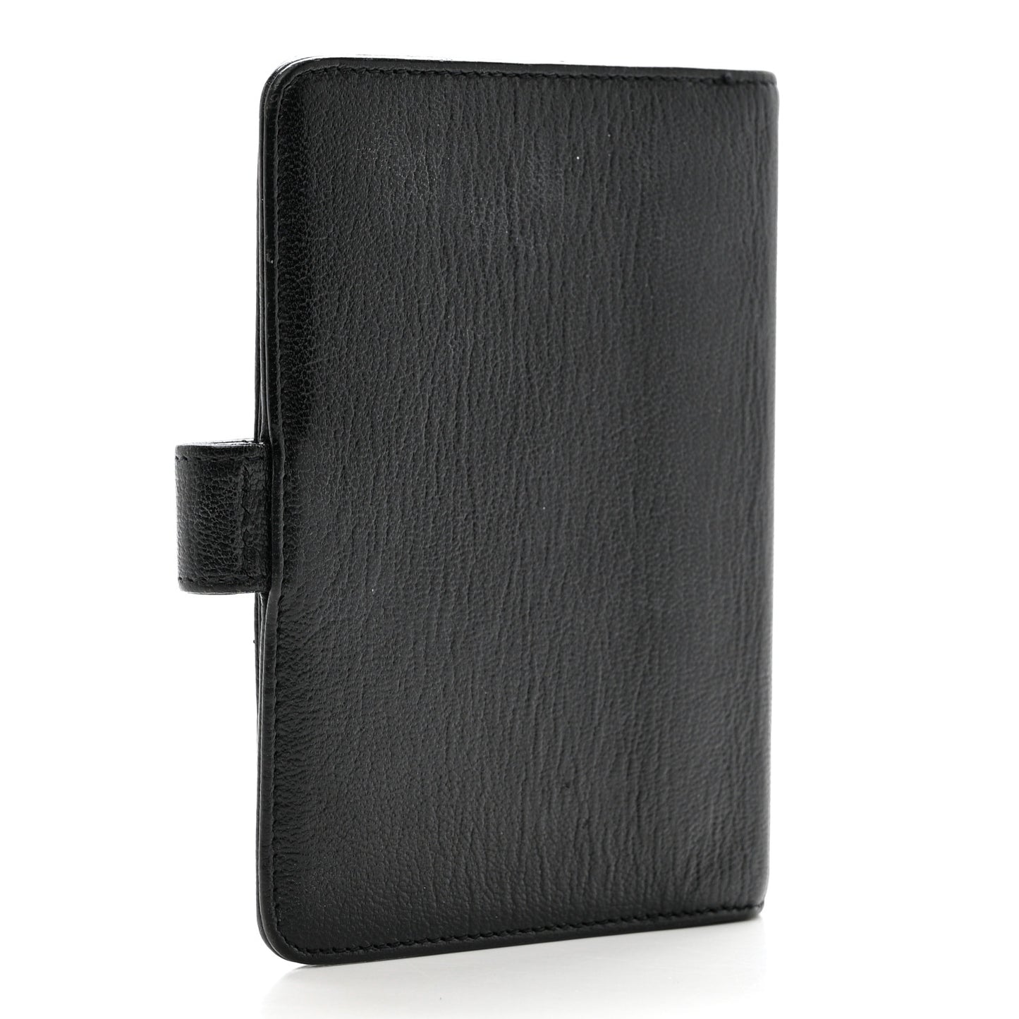 Goatskin Small Ring Agenda Planner Black