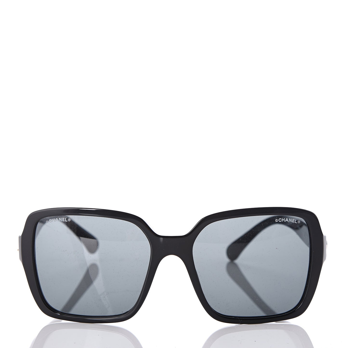 Acetate Polarized Square Sunglasses 5408 Black