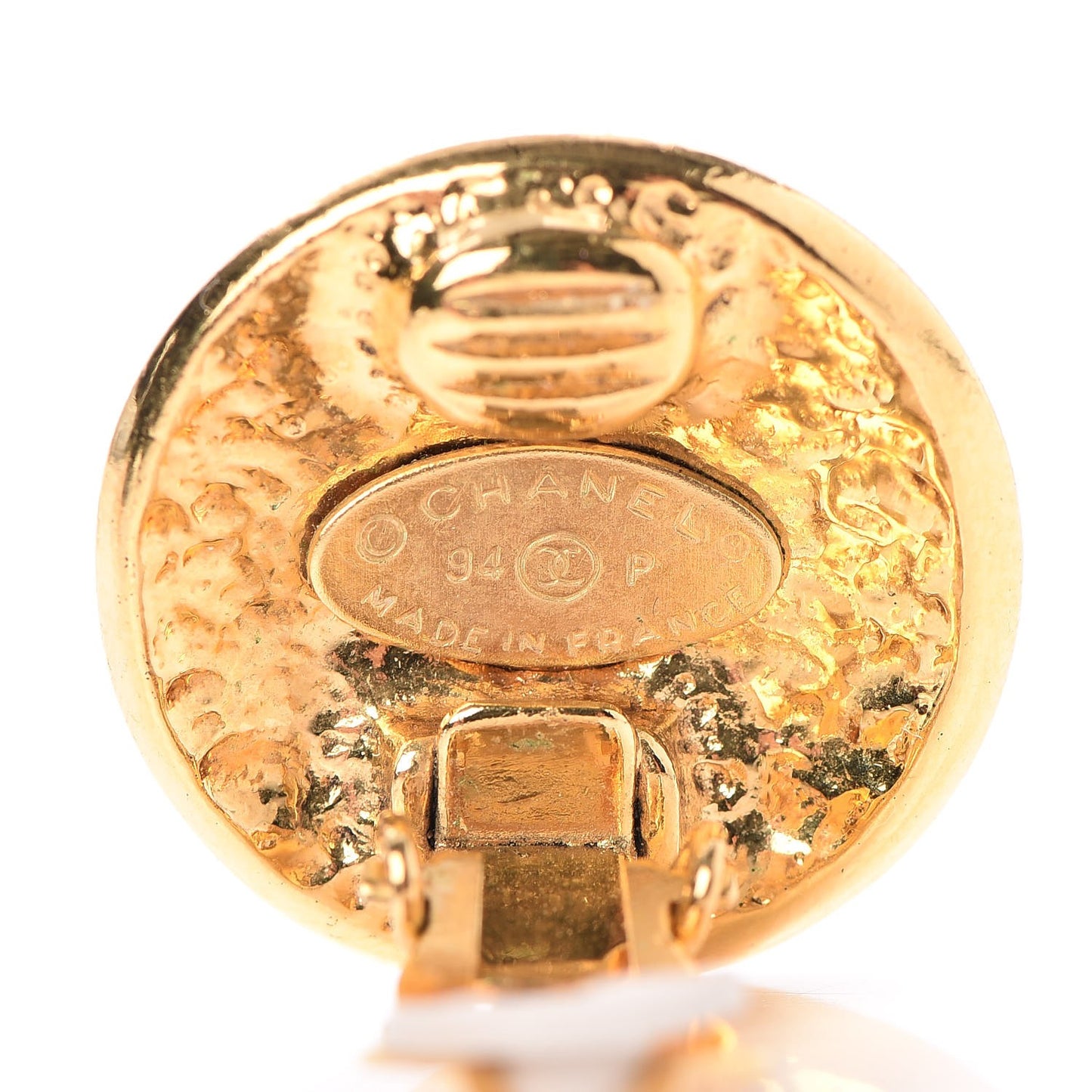 CC Clip On Earrings Gold