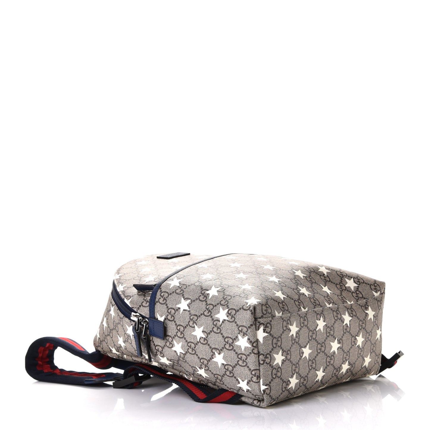 GG Supreme Monogram Stars Childrens Backpack Beige Ebony Yellow Royal