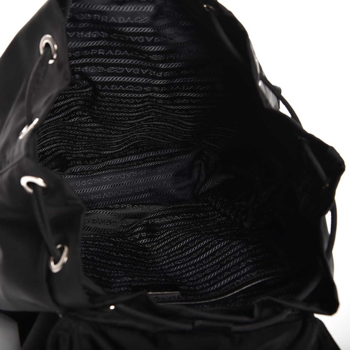 Technical Nylon Saffiano Backpack Nero Black