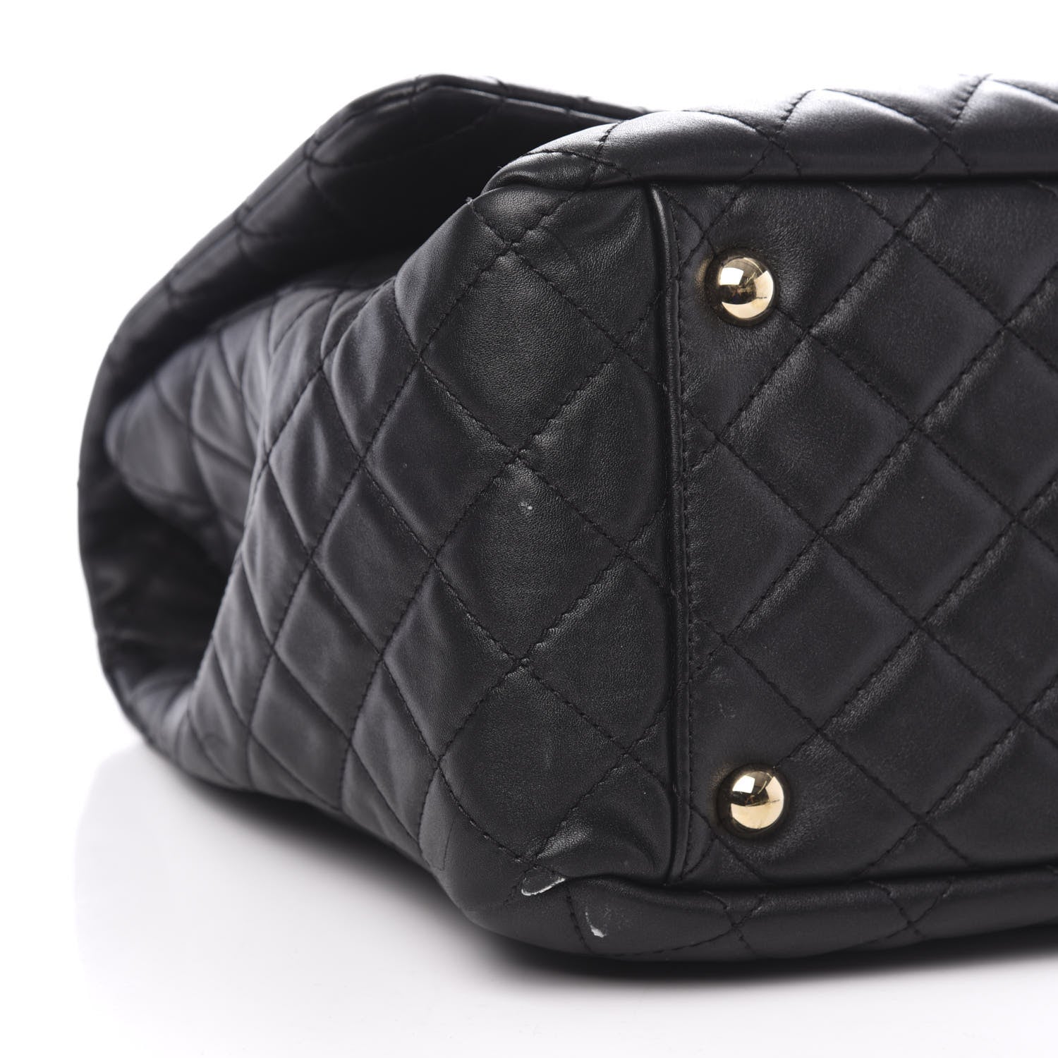 Chanel Calfskin Quilted XXL Travel Flap Bag Black 9 of 13