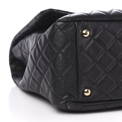 Chanel Calfskin Quilted XXL Travel Flap Bag Black 9 of 13