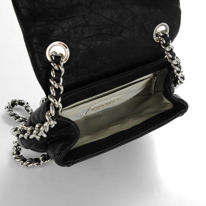 Chanel Washed Lambskin Quilted Mini Chain Around Flap Black 5 of 7