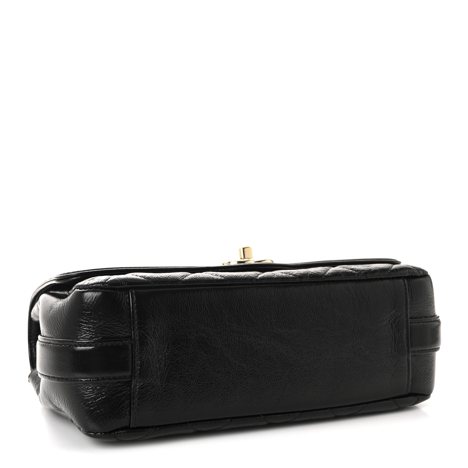 Chanel Crumpled Glazed Lambskin Quilted Small Flap Black 4 of 10