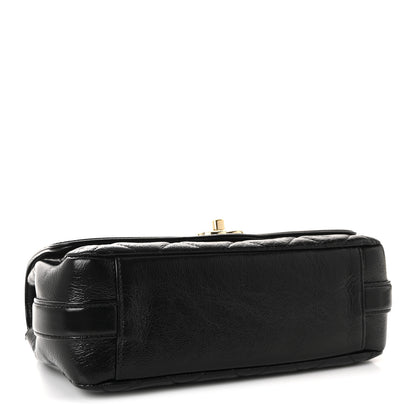 Chanel Crumpled Glazed Lambskin Quilted Small Flap Black 4 of 10