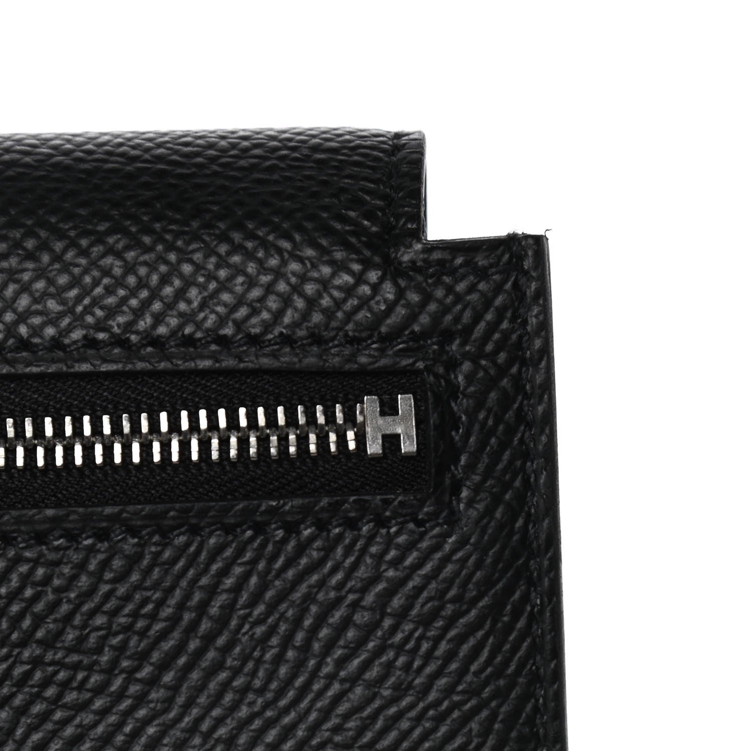 Hermes Epsom Kelly Pocket Compact Wallet Black 5 of 11