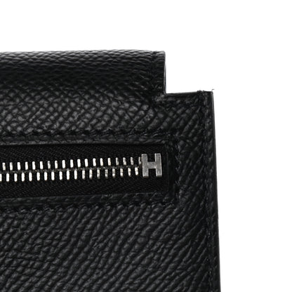 Hermes Epsom Kelly Pocket Compact Wallet Black 5 of 11