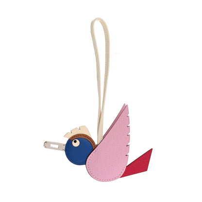Hermes Epsom Swift Chevre Mysore Birdy Bag Charm Mauve Sylvestre Framboise Bleu Gold Nata Craie 1 of 5