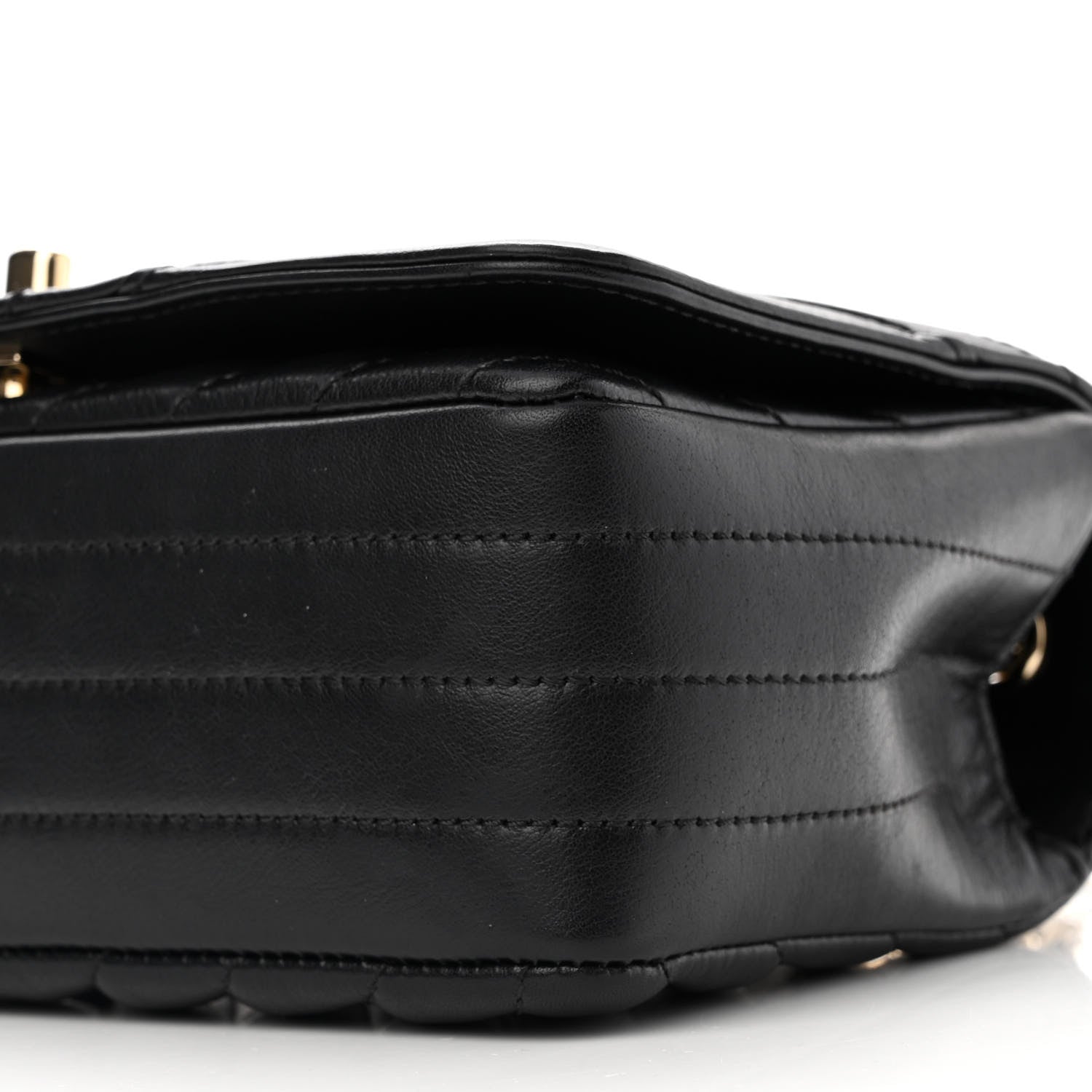 Chanel Calfskin Chevron Quilted Mini Statement Flap Black 10 of 12