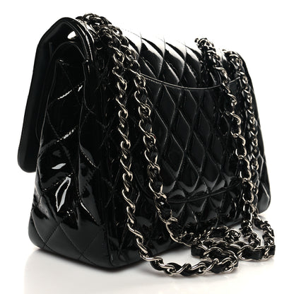 Chanel Patent Quilted Jumbo Double Flap Black 3 of 11
